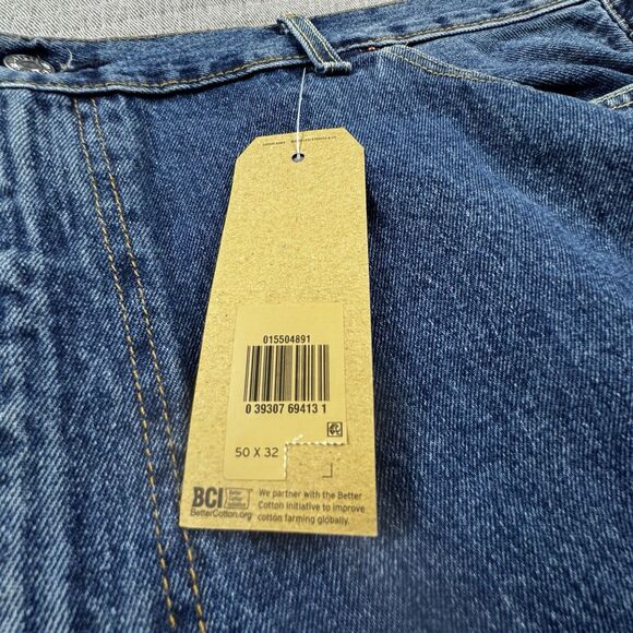 NWT Levis 550 Relaxed Jeans Men 50x32 B&T Tapered Work Denim - Picture 10 of 12